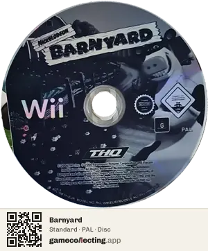 Barnyard Nintendo Wii, PAL disc