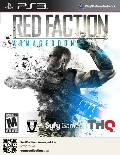 Red Faction: Armageddon PlayStation 3, NTSC box front