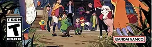 Digimon Survive, the ESRB box on its front