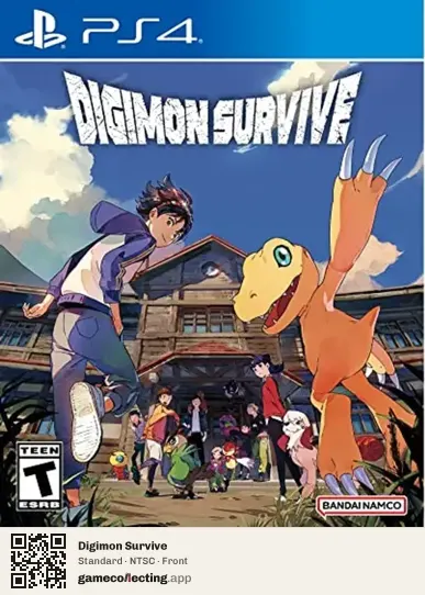 Digimon Survive PlayStation 4, NTSC box front