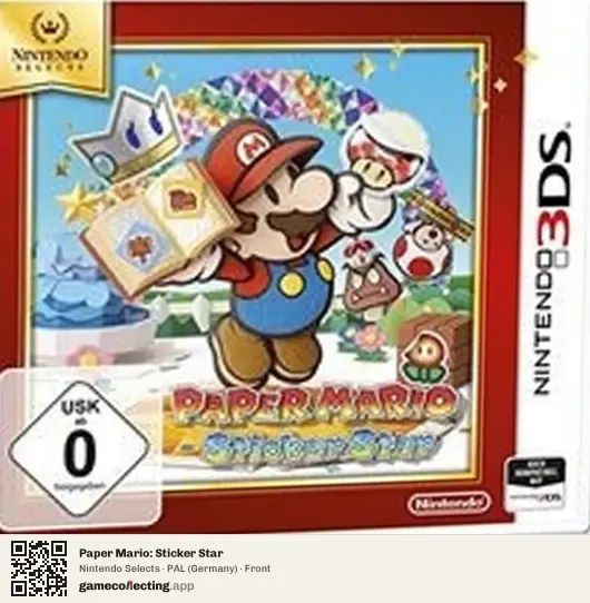 Paper Mario: Sticker Star Nintendo 3DS, Germany box front