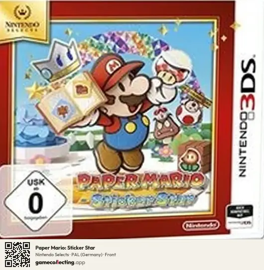 Paper Mario: Sticker Star Nintendo 3DS, Germany box front