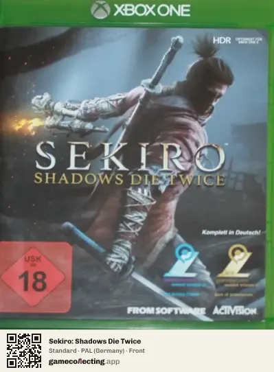 Sekiro: Shadows Die Twice Xbox One, Germany box front