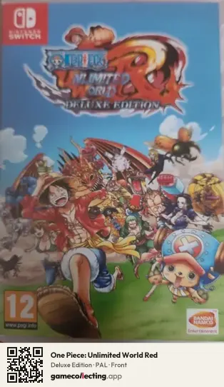 One Piece: Unlimited World Red Nintendo Switch, PAL box front