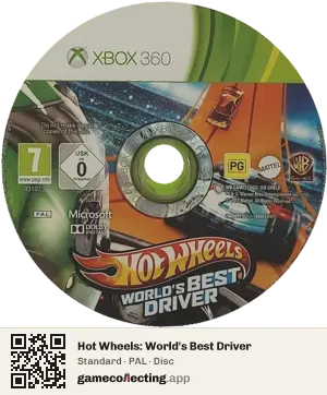 Hot Wheels: World's Best Driver Xbox 360, PAL disc