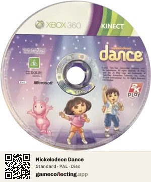 Nickelodeon Dance Xbox 360, PAL disc