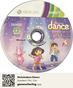 Nickelodeon Dance Xbox 360, PAL disc