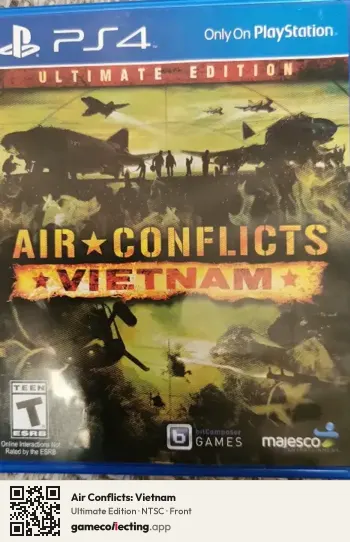 Air Conflicts: Vietnam PlayStation 4, NTSC box front