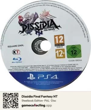 Dissidia Final Fantasy NT PlayStation 4, PAL disc