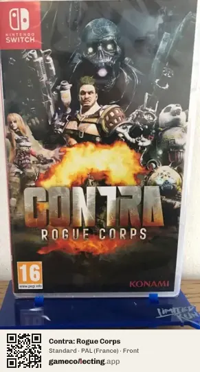 Contra: Rogue Corps Nintendo Switch, France box front