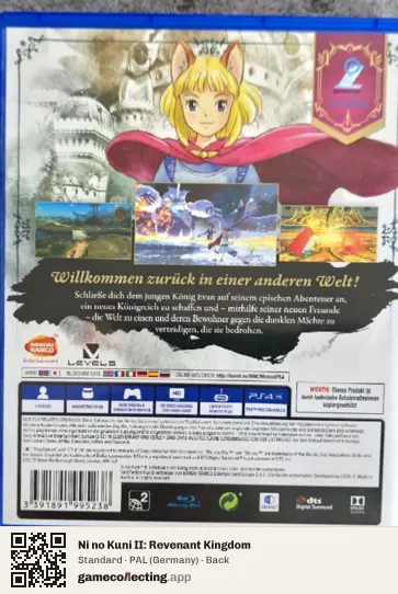 Ni no Kuni II: Revenant Kingdom PlayStation 4, Germany box back
