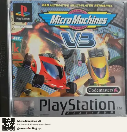 Micro Machines V3 PlayStation, Germany box front