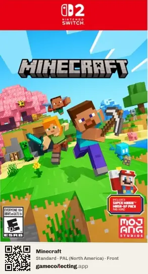 Minecraft Nintendo Switch 2, North America box front