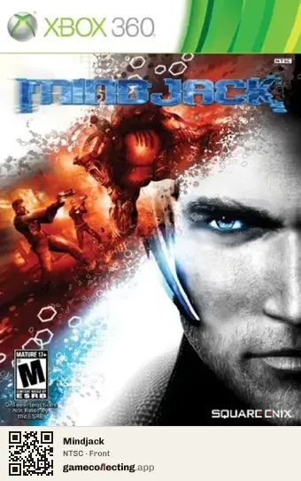 Mindjack Xbox 360, NTSC box front