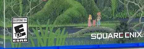 Secret of Mana, the ESRB box on its front