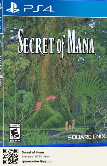 Secret of Mana PlayStation 4, NTSC box front