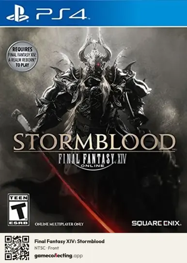 Final Fantasy XIV: Stormblood PlayStation 4, NTSC box front