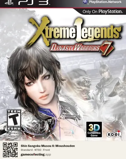 Dynasty Warriors 7: Xtreme Legends PlayStation 3, NTSC box front