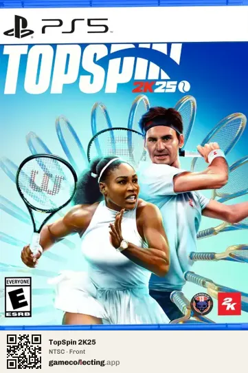TopSpin 2K25 PlayStation 5, NTSC box front