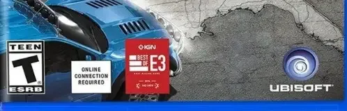 The Crew, the ESRB box on its front
