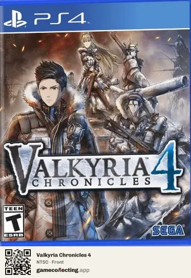 Valkyria Chronicles 4 PlayStation 4, NTSC box front