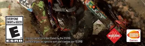 MXGP, the ESRB box on its front