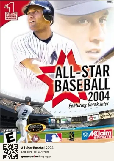 All-Star Baseball 2004 Xbox, NTSC box front