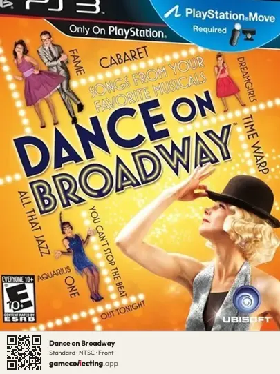 Dance on Broadway PlayStation 3, NTSC box front