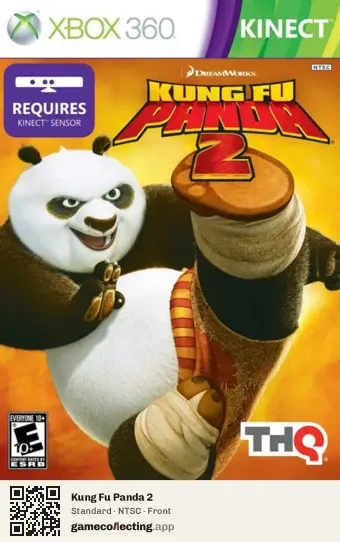 Kung Fu Panda 2 Xbox 360, NTSC box front