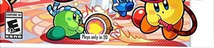 Kirby Battle Royale, the ESRB box on its front
