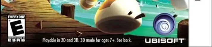 Rayman 3D, the ESRB box on its front