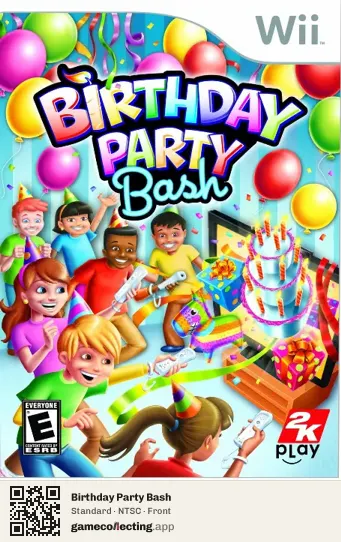 Birthday Party Bash Nintendo Wii, NTSC box front