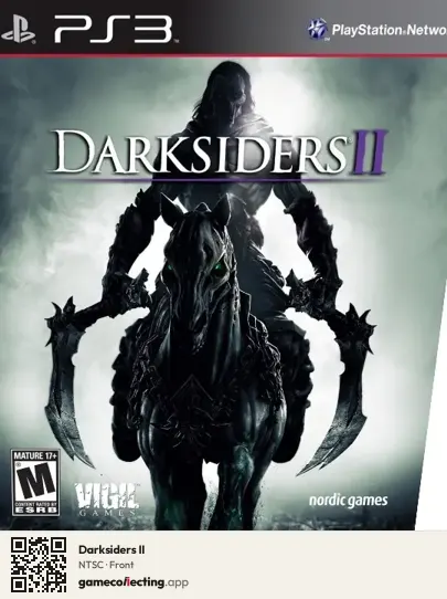 Darksiders II PlayStation 3, NTSC box front