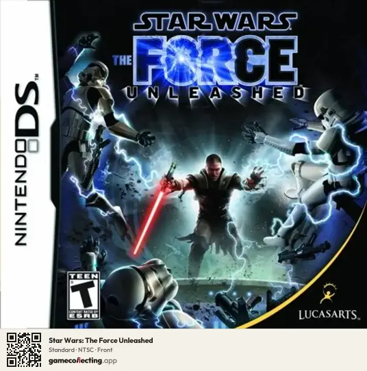 Star Wars: The Force Unleashed Nintendo DS, NTSC box front