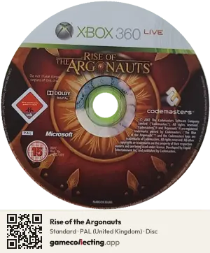 Rise of the Argonauts Xbox 360, PAL disc