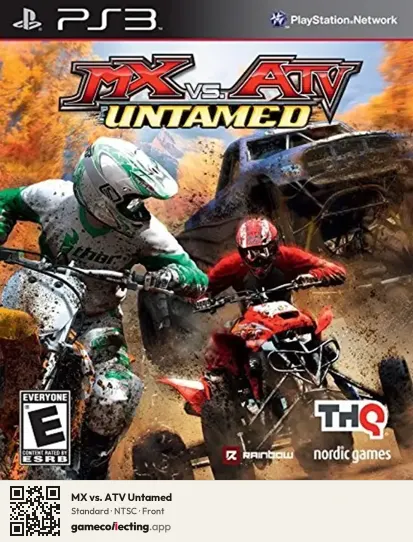 MX vs. ATV Untamed PlayStation 3, NTSC box front
