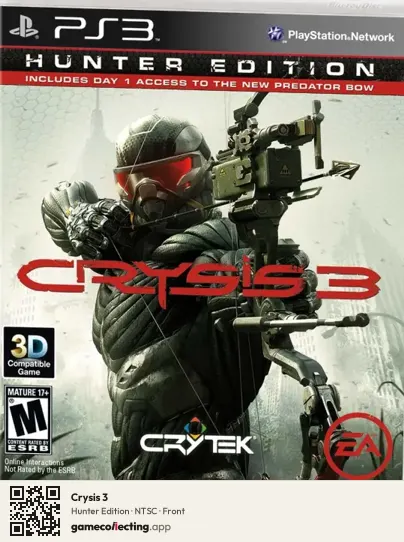 Crysis 3 PlayStation 3, NTSC box front