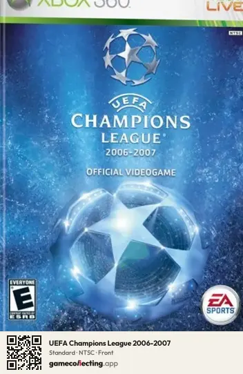 UEFA Champions League 2006-2007 Xbox 360, NTSC box front