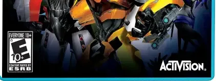 Transformers Prime: The Game, the ESRB box on its front