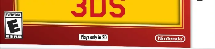 Super Mario Maker for Nintendo 3DS, the ESRB box on its front