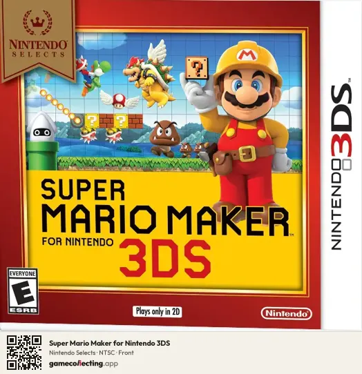 Super Mario Maker for Nintendo 3DS Nintendo 3DS, NTSC box front