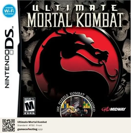 Ultimate Mortal Kombat Nintendo DS, NTSC box front