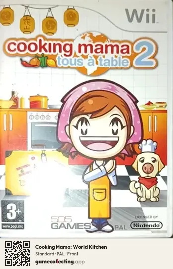 Cooking Mama: World Kitchen Nintendo Wii, PAL box front