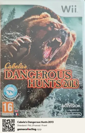 Cabela's Dangerous Hunts 2013 Nintendo Wii, France box front