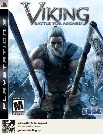 Viking: Battle for Asgard PlayStation 3, NTSC box front