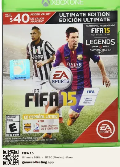 FIFA 15 Xbox One, Mexico box front