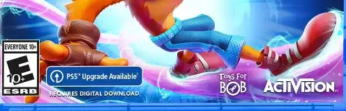Crash Bandicoot 4: It's About Time, the ESRB box on its front