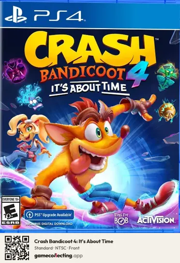 Crash Bandicoot 4: It's About Time PlayStation 4, NTSC box front