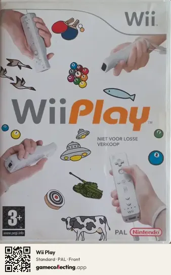 Wii Play Nintendo Wii, PAL box front