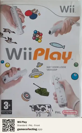 Wii Play Nintendo Wii, PAL box front